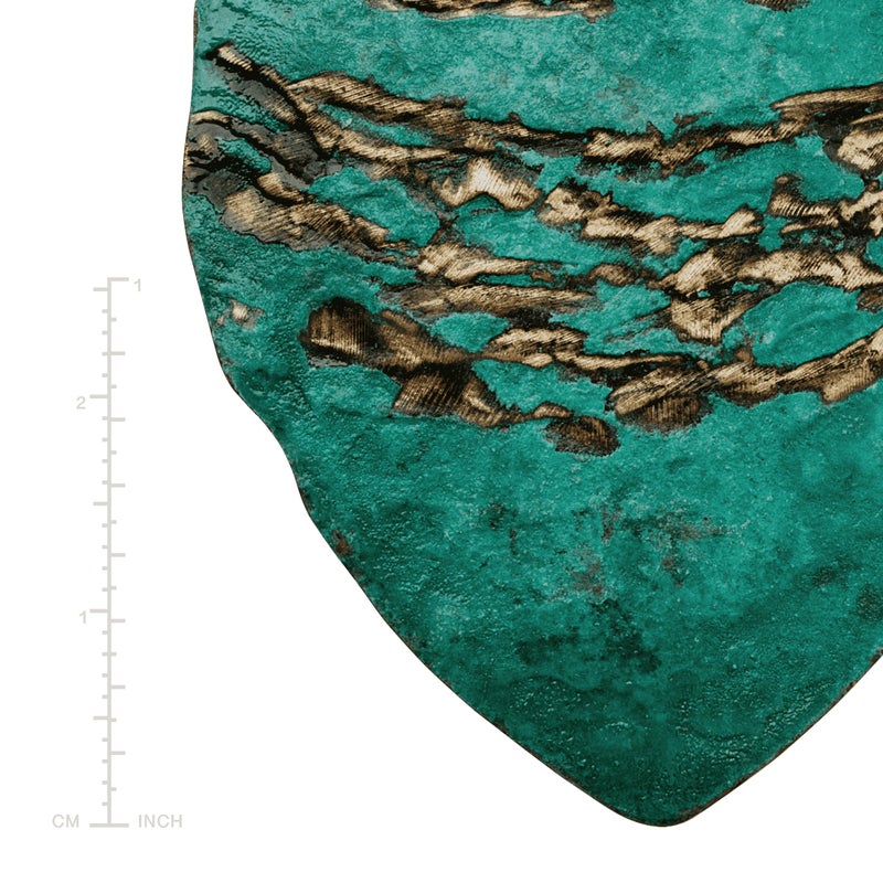 Silpada 'Emerald Pools' Drop Earrings in Green Patina Brass and Sterling Silver - Image 5